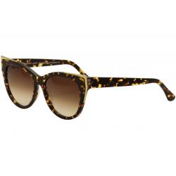 Thierry Lasry Women's Epiphany Cat Eye Fashion Sunglasses - Tortoise Gold/Brown Gradient   724 - Lens 55 Bridge 17 Temple 140mm