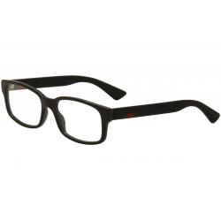 Gucci Men's Eyeglasses GG00120 GG/00120 Full Rim Optical Frame - Black Transparent   001 -  Lens 54 Bridge 18 Temple 145mm