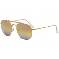 Ray Ban Men's Marshal RB3648 RB/3648 Fashion Pilot Sunglasses - Light Bronze/Brown Pink Gradient Mirror   9001/I1 - Lens 54 Bridge 21 Temple 145mm