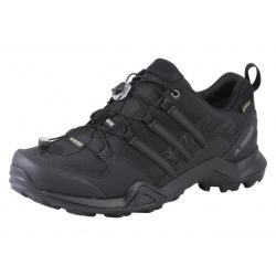 Adidas Men's Terrex Swift R2 GTX Hiking Sneakers Shoes - Black/Black/Black - 10 D(M) US