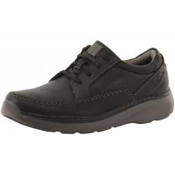 Clarks Men's Charton Vibe Oxfords Shoes - Black Leather - 10.5 D(M) US