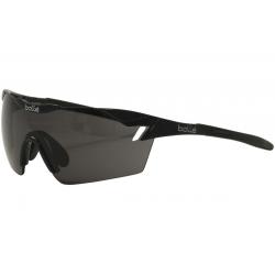 Bolle Men's 6th Sense Wrap Sunglasses - Shiny Black Gray Modulator Photo Lens   11839  - Medium/Large Fit