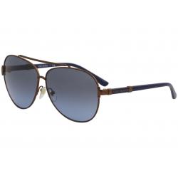 Tory Burch Women's TY6056 TY/6056 Fashion Pilot Sunglasses - Bronze Navy/Blue Gradient   3237/8F - Lens 59 Bridge 10 B 51.1 ED 66.0 Temple 135mm