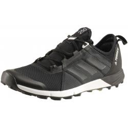 Adidas Men's Terrex Agravic Speed Trail Running Sneakers Shoes - Black/Black/White - 11.5 D(M) US