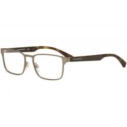 Emporio Armani Men's Eyeglasses EA1063 EA/1063 Full Rim Optical Frame - Gunmetal Rubber/Havana   3130 - Lens 53 Bridge 17 Temple 140mm