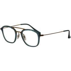 Ray Ban Men's Eyeglasses RB7098 RB/7098 Full Rim Optical Frame - Turquoise/Bronze   5632 - Lens 48 Bridge 21 Temple 145mm