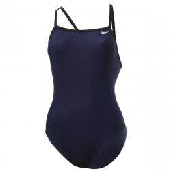 Nike Women's Nylon Core Solids Lingerie Tank Racerback Performance Swimwear - Midnight Navy - 0 (26)