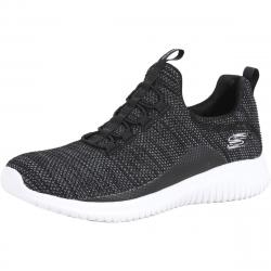 Skechers Women's Ultra Flex Capsule Memory Foam Sneakers Shoes - Black/White - 9.5 B(M) US
