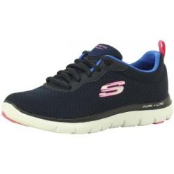 Skechers Women's Flex Appeal 2.0 Newsmaker Memory Foam Sneakers Shoes - Navy - 7.5 B(M) US
