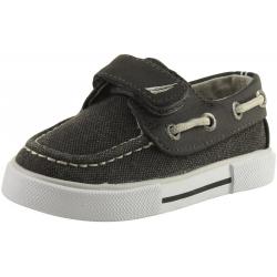 Nautica Toddler/Little Boy's Little River 2 Loafers Boat Shoes - Black Mix Canvas - 9 M US Toddler