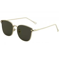 Yaaas! Women's X2243 Fashion Square Sunglasses - Gold/Purple Flash   A - Medium Fit