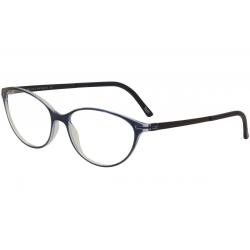 Silhouette Eyeglasses Women's Titan Accent Fullrim 1578 Optical Frame - Navy Blue   4540  - Lens 56 Bridge 16 Temple 130mm