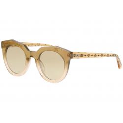 MCM Women's MCM653S MCM/653/S Fashion Round Sunglasses - Peach Rose Iridescent/Gold Mir Gold Grad   665 - Lens 50 Bridge 25 Temple 140mm