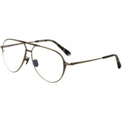 Brioni Men's Eyeglasses BR 0011O 0011/O Titanium Full Rim Optical Frame - Silver - Lens 59 Bridge 13 Temple 145mm