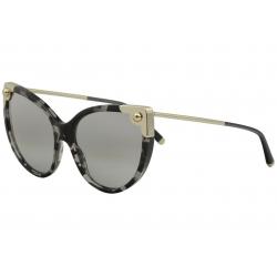 Dolce & Gabbana Women's D&G DG4337 DG/4337 Fashion Cat Eye Sunglasses - Grey Havana Gold/Grey Grad Silver Mir   3172/6V - Lens 60 Bridge 18 B 53.4 ED 70.8 Temple 140mm