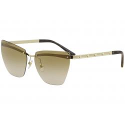 Versace Women's VE2190 VE/2190 Fashion Cat Eye Sunglasses - Pale Gold/Gold Gradient Gold Mirror   1252/6E - Lens 58 Bridge 14 B 49.5 ED 73.3 Temple 140mm