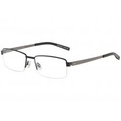 Morel Men's Eyeglasses Lightec 8122L 8122/L Half Rim Optical Frame - Blue   BG040 - Lens 55 Bridge 18 Temple 145mm