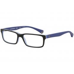 Emporio Armani Men's Eyeglasses EA3061 EA/3061 Full Rim Optical Frame - Black - Lens 53 Bridge 16 B 30.3 ED 55.9 Temple 140mm