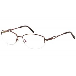 Tuscany Men's Eyeglasses 574 Half Rim Optical Frame - Brown   02 - Lens 53 Bridge 17 Temple 140mm