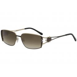 Diva Women's 4191 Fashion Rectangle Sunglasses - Brown Gold/Brown Gradient   100 - Lens 57 Bridge 16 Temple 125mm