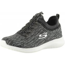 Skechers Women's Ultra Flex Bright Horizon Memory Foam Sneakers Shoes - Black/Gray - 6.5 B(M) US