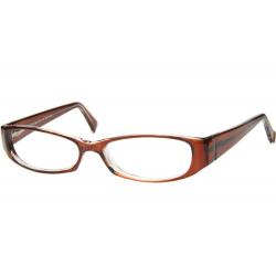 Bocci Women's Eyeglasses 332 Full Rim Optical Frame - Brown   02 - Lens 53 Bridge 17 Temple 140mm