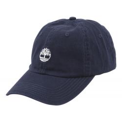 Timberland Men's Dad Cotton Strapback Baseball Cap Hat - Dark Sapphire - One Size Fits Most