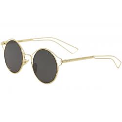 Yaaas! Women's 6642 Fashion Round Sunglasses - Gold/Gray   C - Lens 51 Bridge 19 Temple 140mm