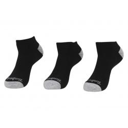 Timberland Men's 3 Pairs Cushioned Solid No Show Socks - Black - One Size Fits Most