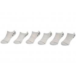 Skechers Boy's 6 Pairs Low Cut Socks - Light Pastel Gray - 5 6.5 Fits 4 8.5