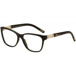 Chopard Women's Eyeglasses VCH 154S 154/S Full Rim Optical Frame - Black/23kt Gold Plated W/Crystal Accents   0700 - Lens 54 Bridge 15 Temple 140mm