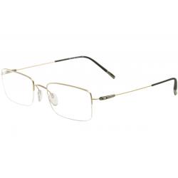 Silhouette Men's Eyeglasses Dynamics Colorwave Nylor 5496 Half Rim Optical Frame - Gold/Maroon   7630  - Lens 51 Bridge 19 Temple 140mm