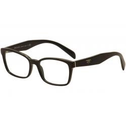 Prada Women's Eyeglasses VPR18T VPR/18/T Full Rim Optical Frames - Black/Gold   1AB 101 - Lens 53 Bridge 16 Temple 140mm