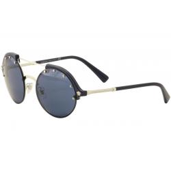 Versace Women's VE4337 VE/4337 Round Fashion Sunglasses - Blue Silver/ Blue   5251/80  - Lens 53 Bridge 20 Temple 140mm