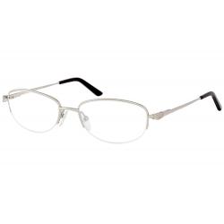 Tuscany Women's Eyeglasses 526 Half Rim Optical Frame - Gunmetal   05 - Lens 53 Bridge 17 Temple 140mm