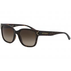 Tory Burch Women's TY9050 TY/9050 Fashion Square Sunglasses - Dark Tortoise/Brown Gradient   1378/13 - Lens 55 Bridge 17 B 45 ED 61.6 Temple 140mm