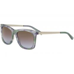 Michael Kors Women's Lex MK2046 MK/2046 Sunglasses -  Teal Floral Silver/Brown Blue Gradient   323848  - Lens 54 Bridge 17 Temple 135mm