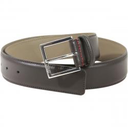 Hugo Boss Men's Golloty Genuine Leather Belt - Dark Brown - 36