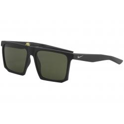 Nike SB Men's Ledge EV1058 EV/1058 Sport Square Sunglasses - Matte Black Gunmetal/Green   013 - Lens 56 Bridge 16 Temple 145mm