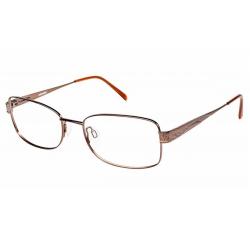 Aristar By Charmant Women's Eyeglasses AR16334 AR/16334 Full Rim Optical Frame - Brown - Lens 52 Bridge 17 Temple 135mm