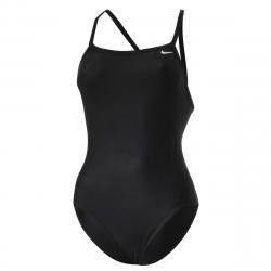Nike Women's Nylon Core Solids Lingerie Tank Racerback Performance Swimwear - Black - 0 (26)