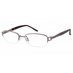 Aristar By Charmant Women's Eyeglasses AR16364 AR/16364 Half Rim Optical Frame - Brown - Lens 46 Bridge 17 Temple 130mm