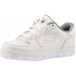 Skechers Little/Big Boy's S Lights Energy Lights Elate Light Up Sneakers Shoes - White - 5 M US Big Kid