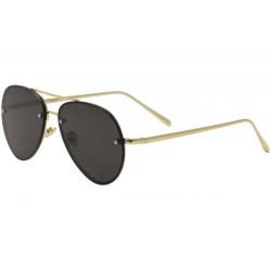 Yaaas! 3027 Pilot Sunglasses - Gold/Black   A - Lens 65 Bridge 16 Temple 140mm