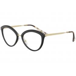 Prada Women's Eyeglasses VPR14U VPR/14U Full Rim Optical Frame - Black - Lens 54 Bridge 18 B 43.6 ED 58.2 Temple 145mm