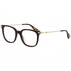 Gucci Women's Eyeglasses GG0110O GG/0110/O Full Rim Optical Frame - Burgundy/Gold   006 - Lens 49 Bridge 19 Temple 145mm