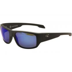 Kaenon Men's Anacapa 043 Polarized Wrap Fashion Sunglasses - Matte Black/SR 91 Blue Polarized Mirror   G12  - Lens 59.5 Bridge 20 Temple 129mm