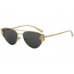 Versace Women's VE2195B VE/2195/B Fashion Pilot Sunglasses - Tribute Gold/Grey   1428/87 - Lens 56 Bridge 16 Temple 140mm