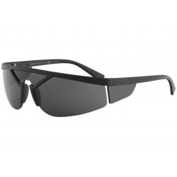 Versace VE4349 VE/4349 Fashion Shield Wrap Sunglasses - Matte Black/Grey   5079/87 - Lens 39 Bridge 13 Temple 125mm