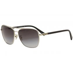 Coach Women's HC7073B HC/7073/B Pilot Sunglasses - Silver Black/Grey Gradient   901511 - Lens 59 Bridge 14 Temple 140mm